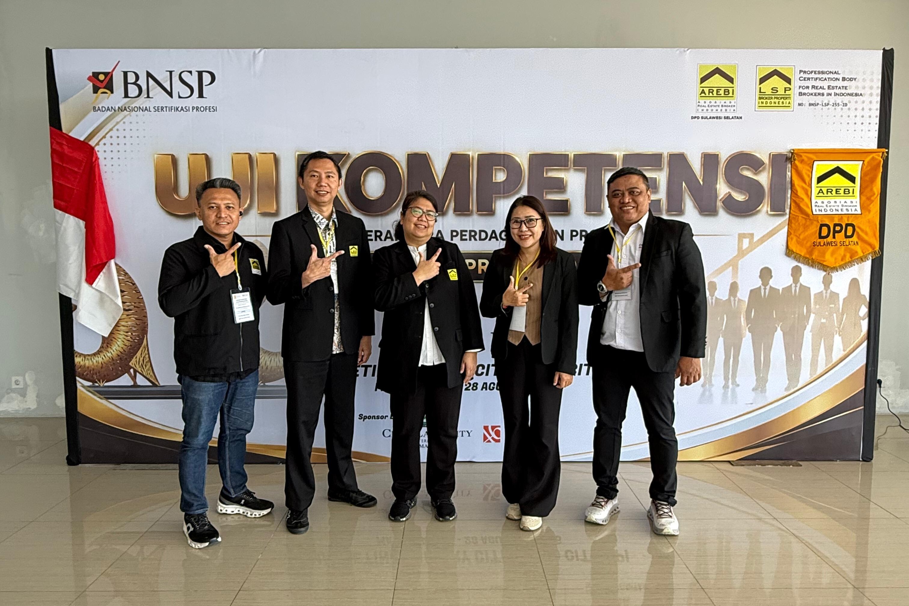 Uji kompetensi sertifikasi broker properti AREBI Sulawesi Selatan di Makassar
