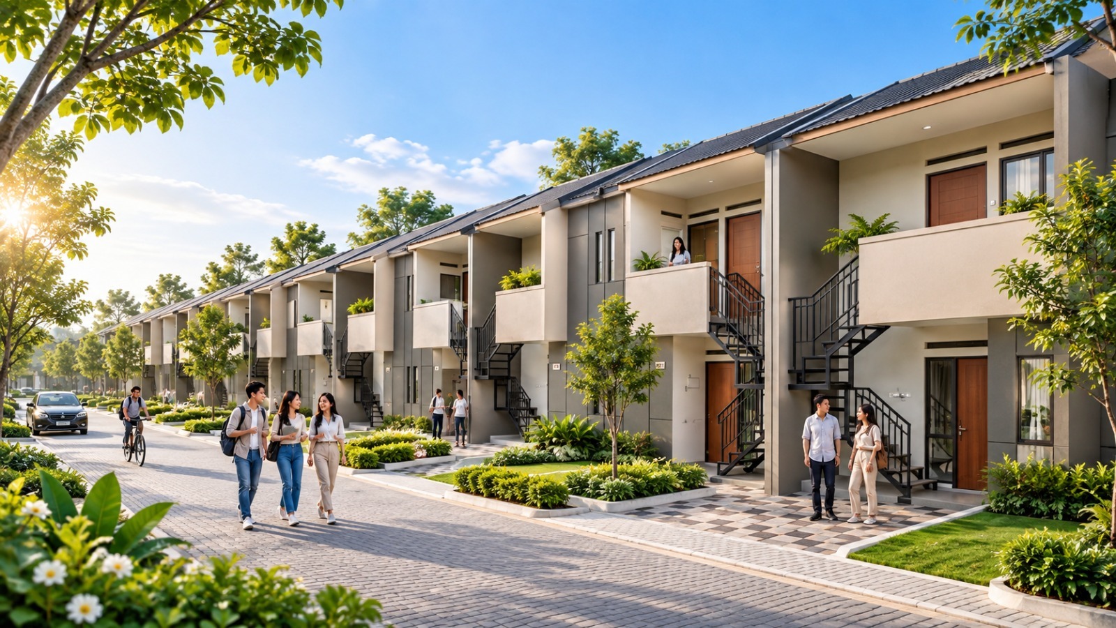 New Palm Town House Jababeka Cikarang sebagai rumah tinggal sekaligus peluang investasi kos
