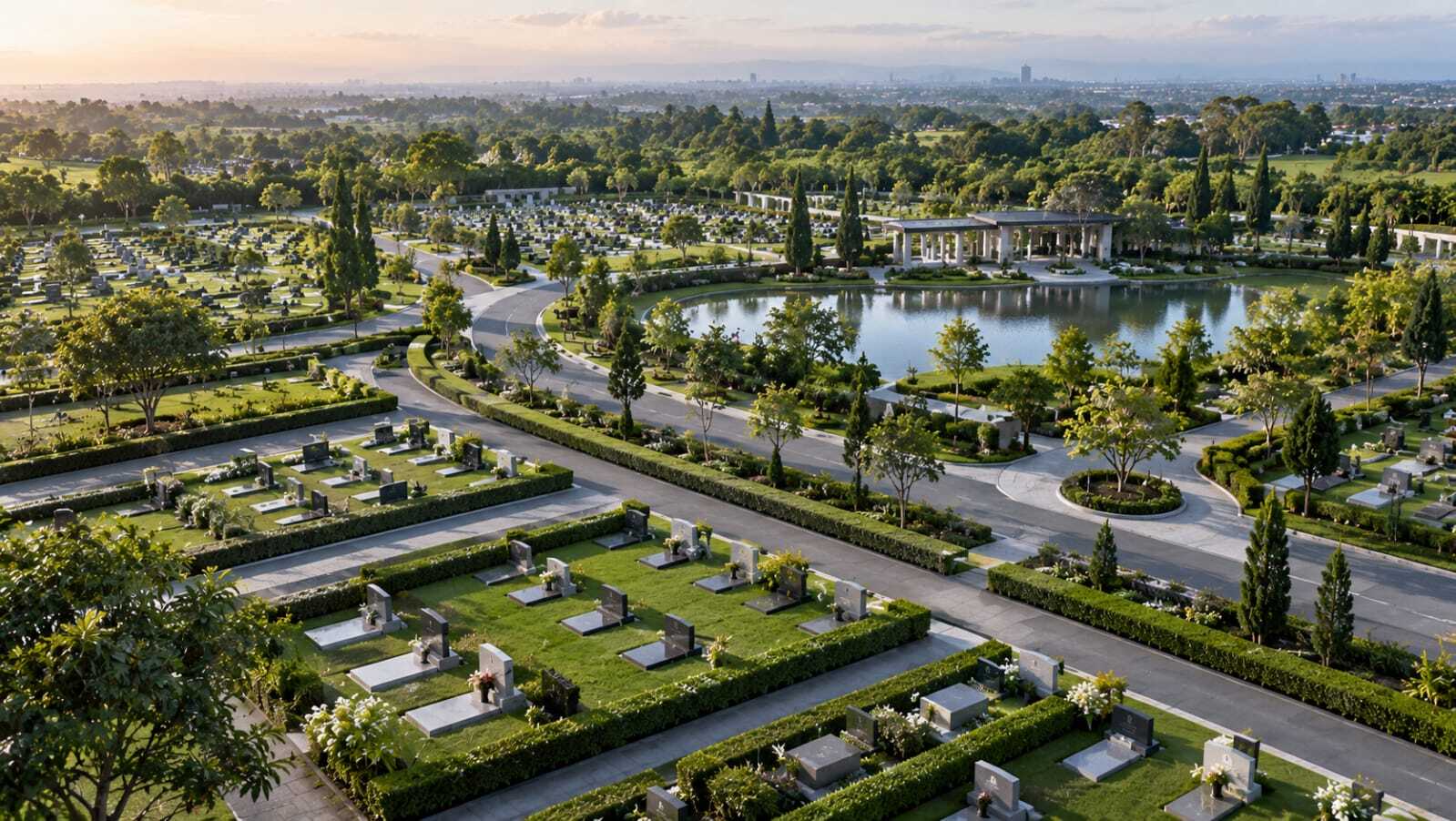 Kawasan memorial park yang tertata sebagai alternatif lahan pemakaman di Jabodetabek