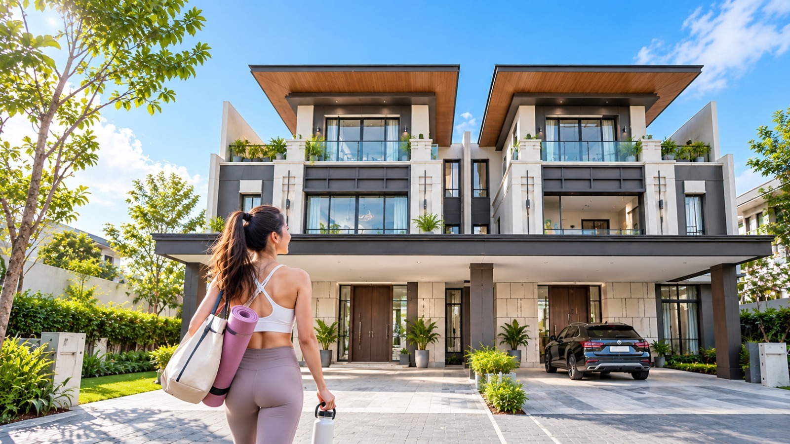 Rumah tiga lantai bergaya modern premium dengan desain elegan sebagai ilustrasi hunian eksklusif Altadena Prime di Gading Serpong.
