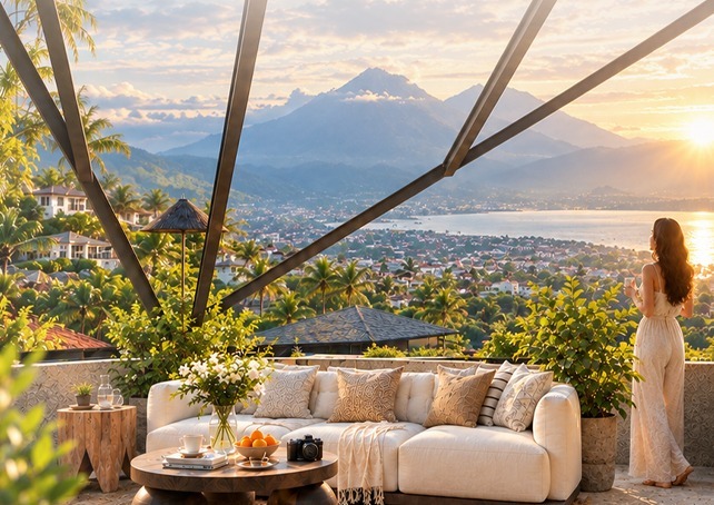 Vila modern Kana Hills Ungasan Bali dengan kolam renang pribadi dalam kawasan vila eksklusif di Bali Selatan.